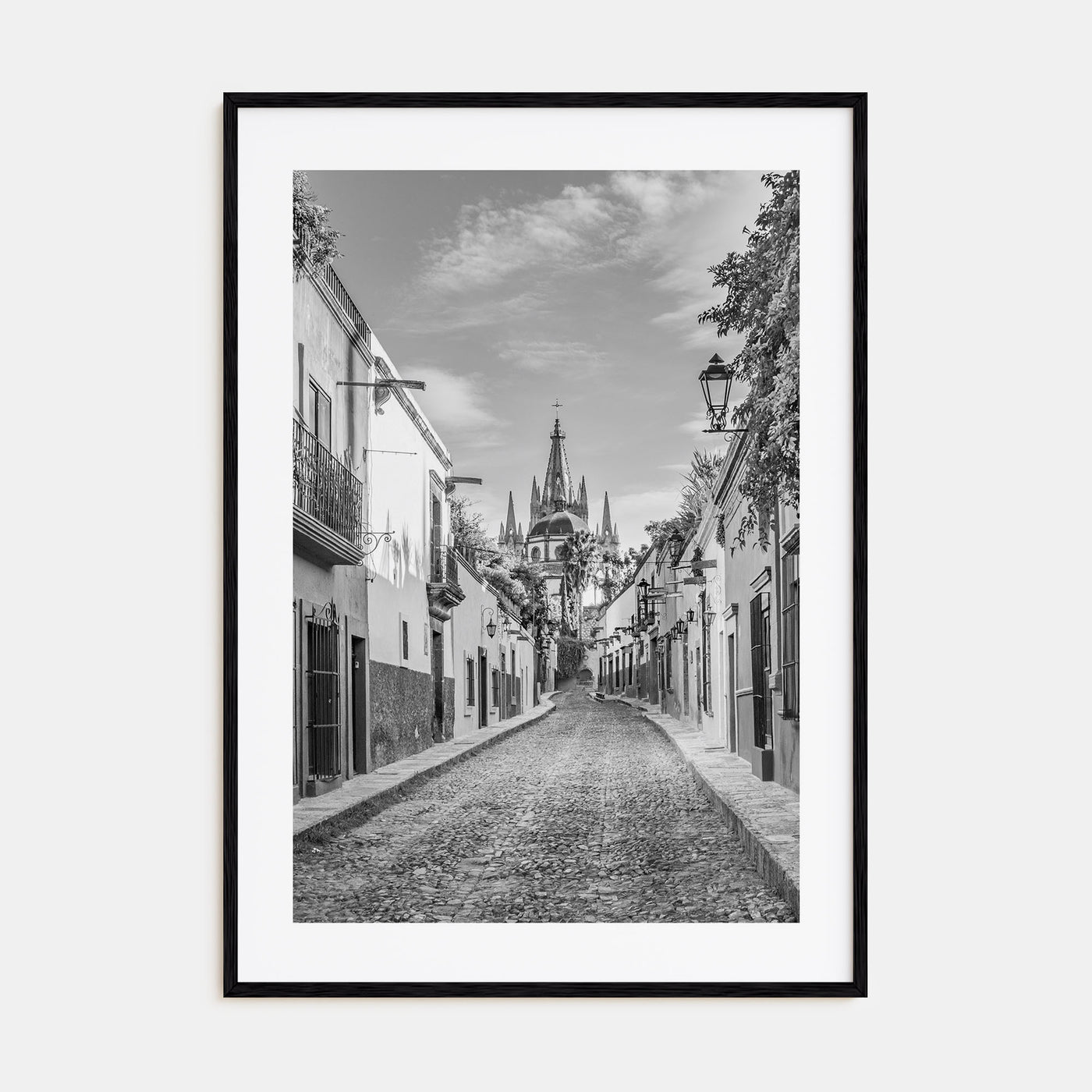 Guanajuato City Photo B&W Poster