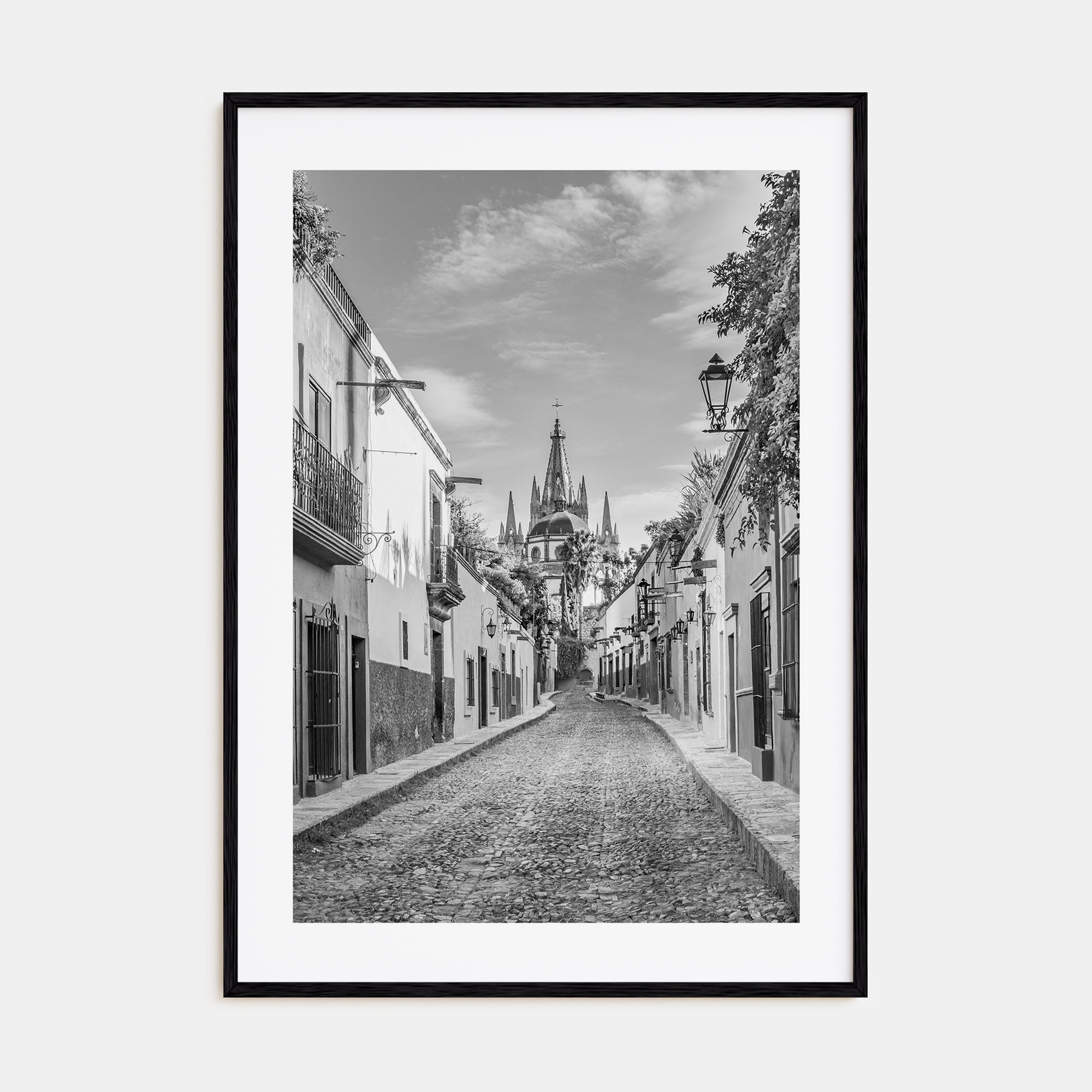 Guanajuato City Photo B&W Poster