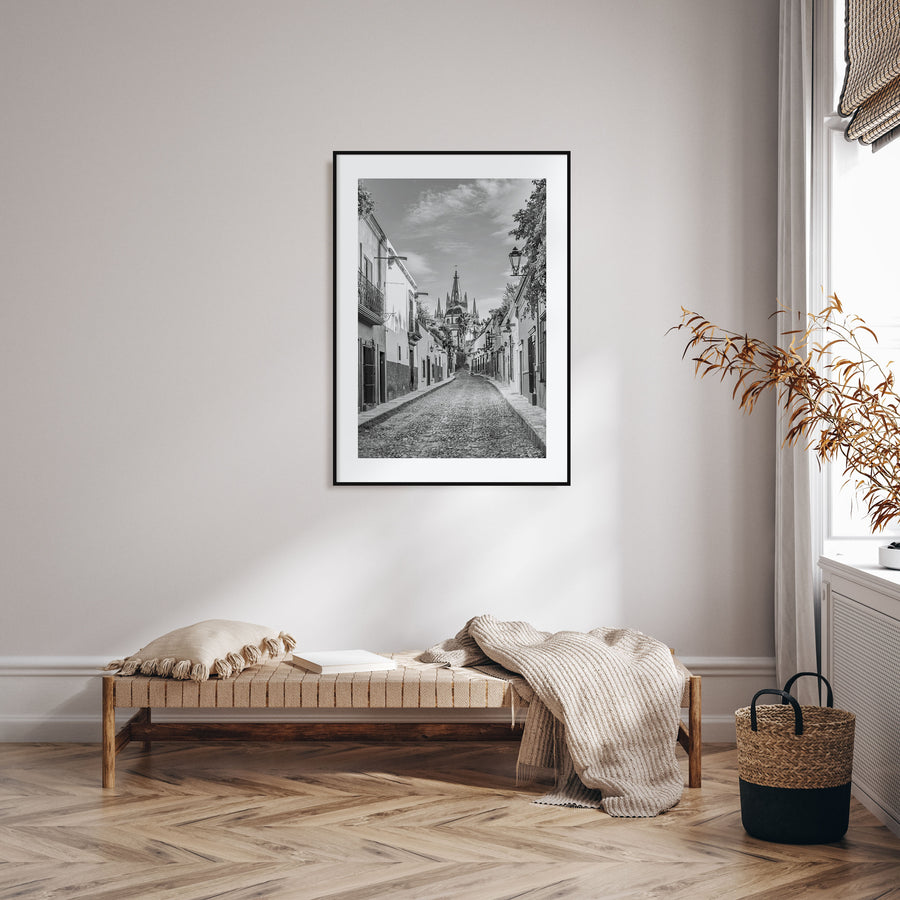 Guanajuato City Photo B&W Poster