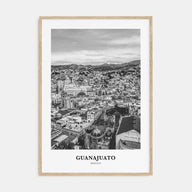 Guanajuato City Portrait B&W Poster