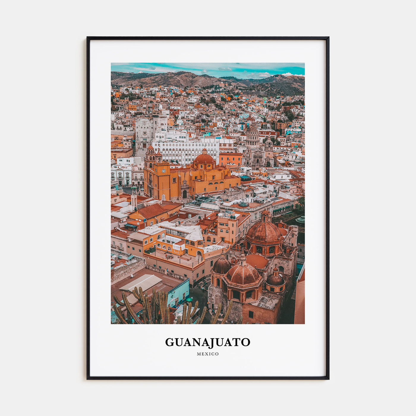Guanajuato City Portrait Color No 2 Poster