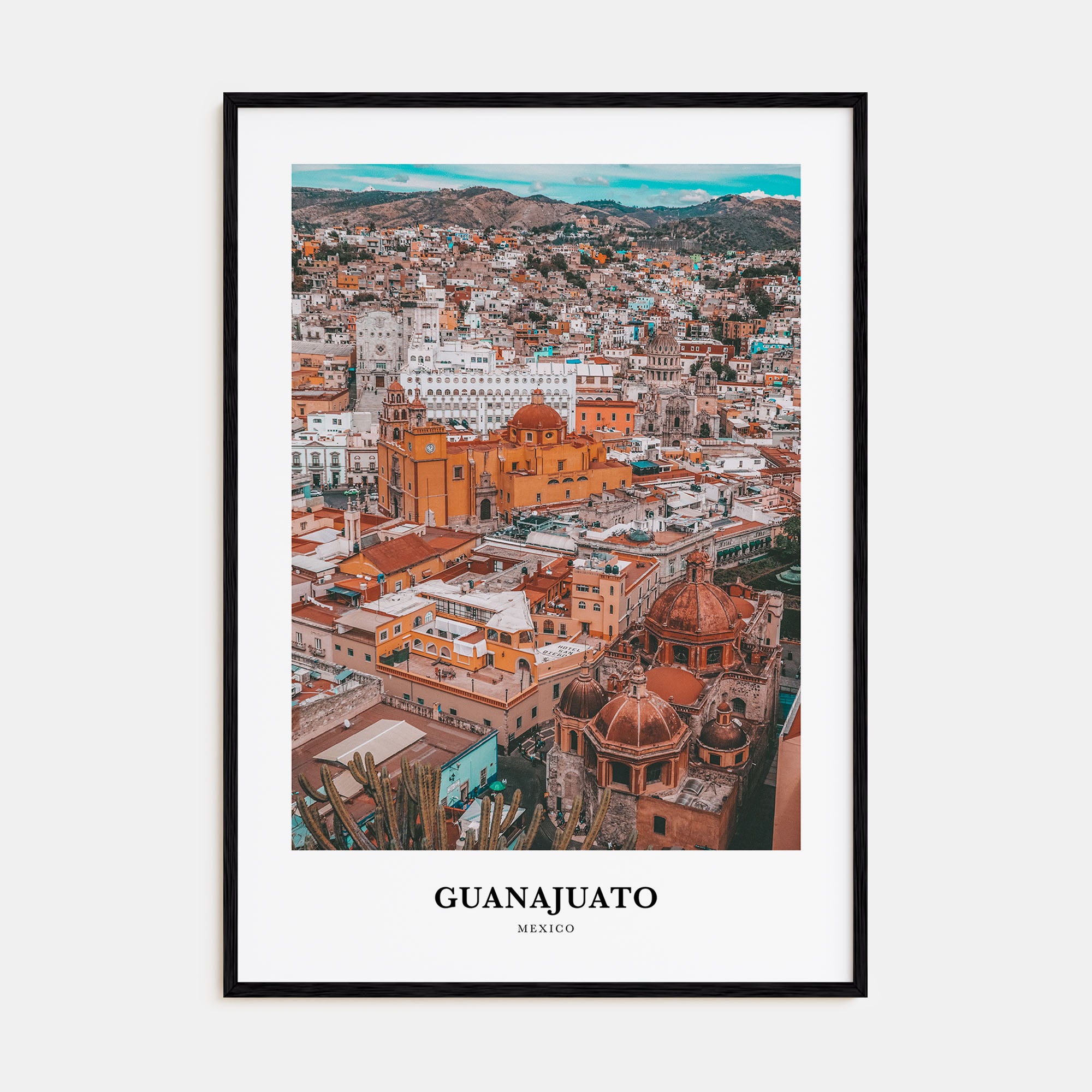 Guanajuato City Portrait Color No 2 Poster