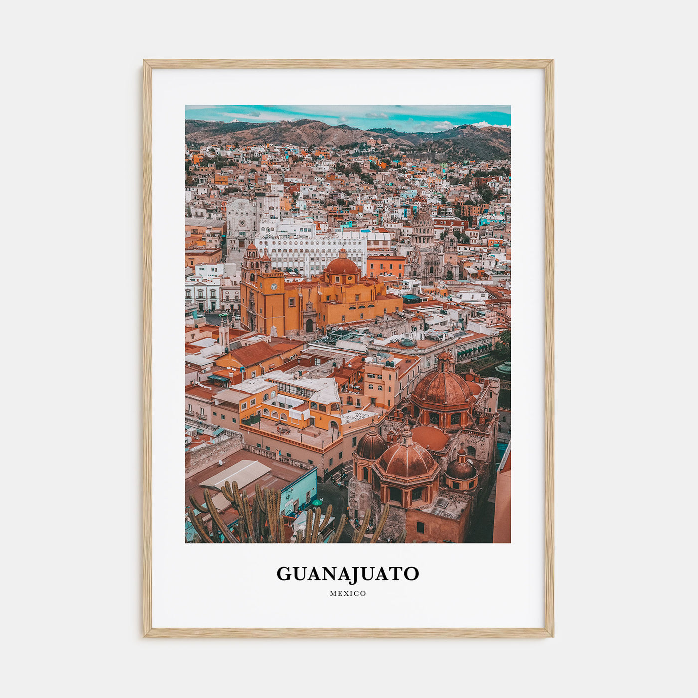 Guanajuato City Portrait Color No 2 Poster