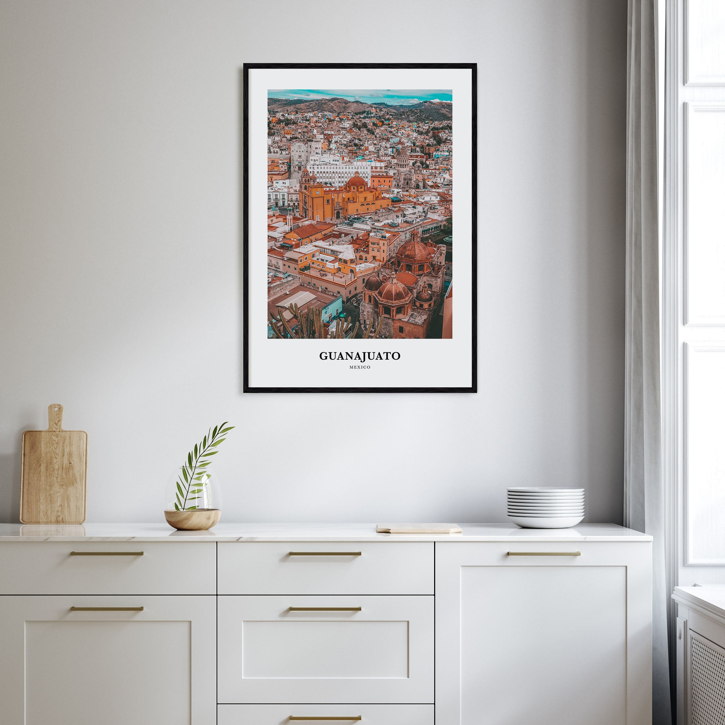 Guanajuato City Portrait Color No 2 Poster