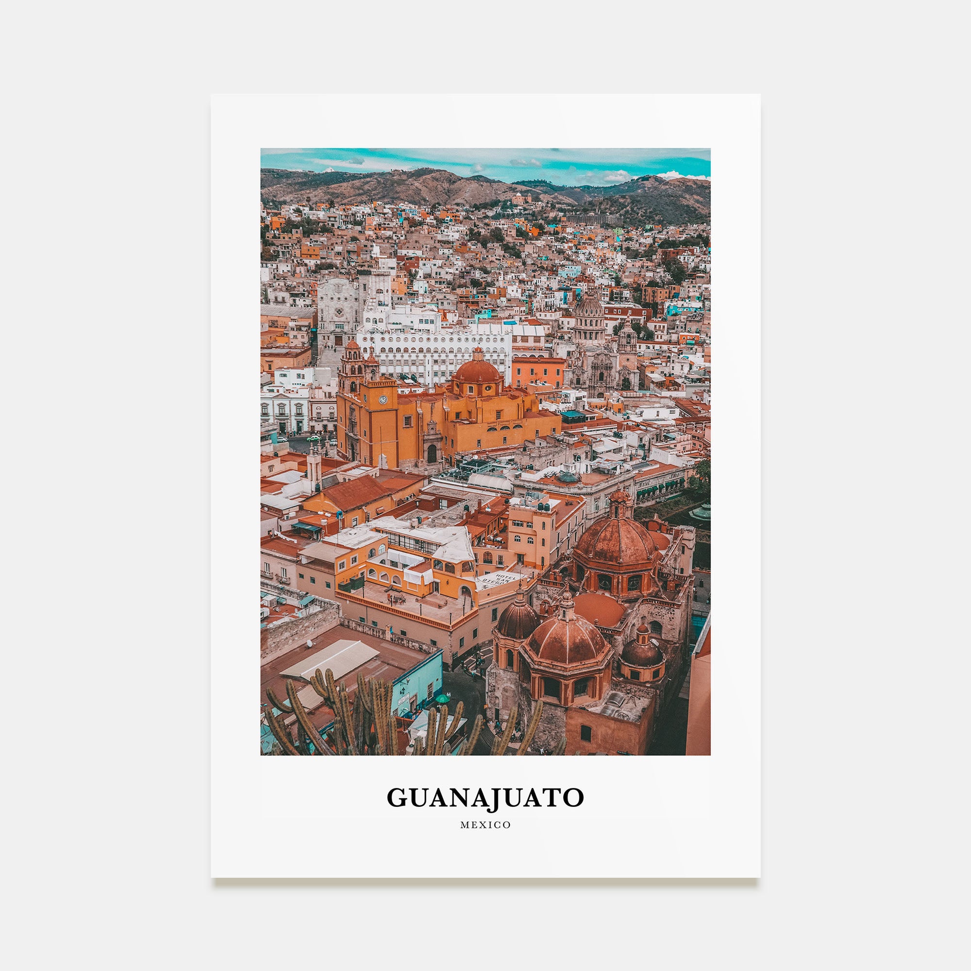 Guanajuato City Portrait Color No 2 Poster