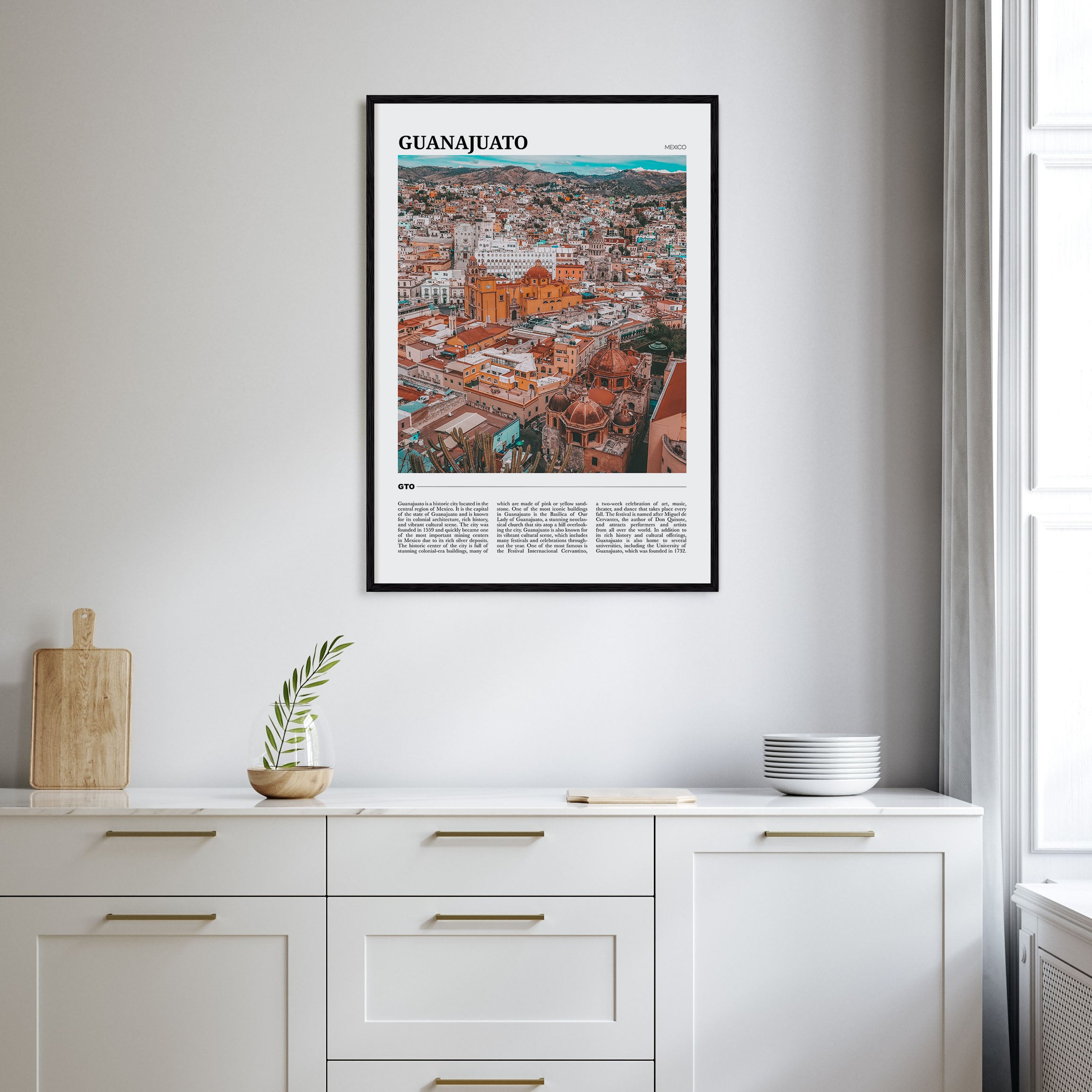 Guanajuato City Travel Color Poster