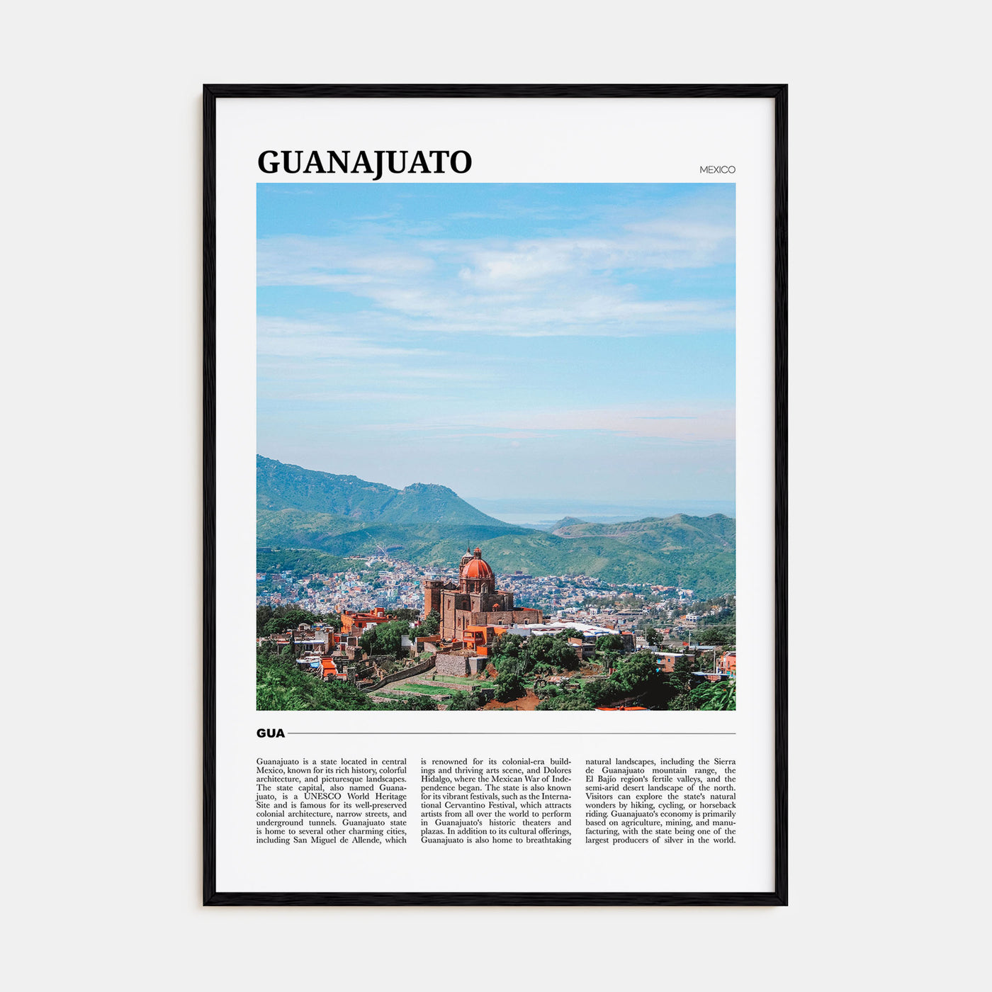 Guanajuato (State) Travel Color Poster