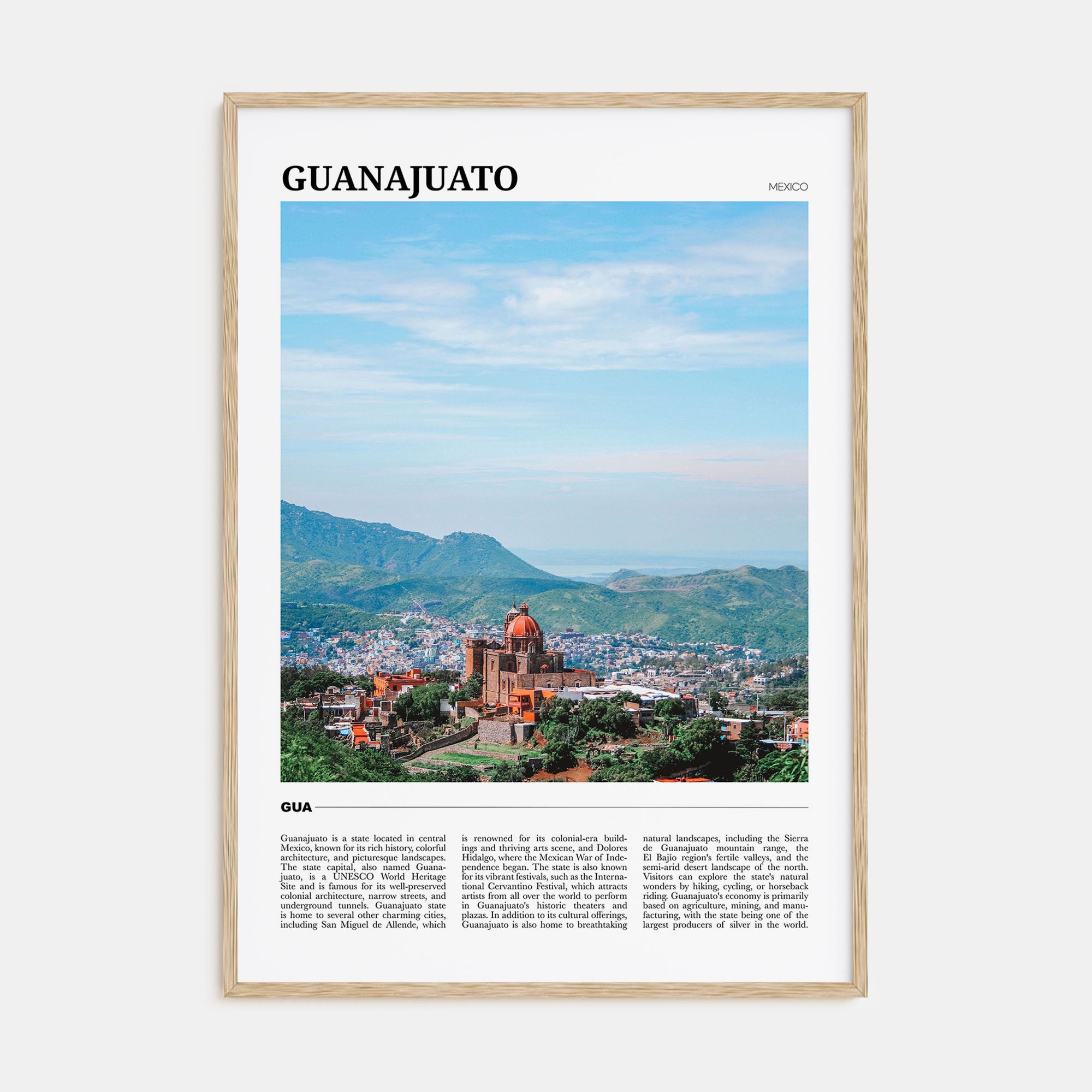 Guanajuato (State) Travel Color Poster