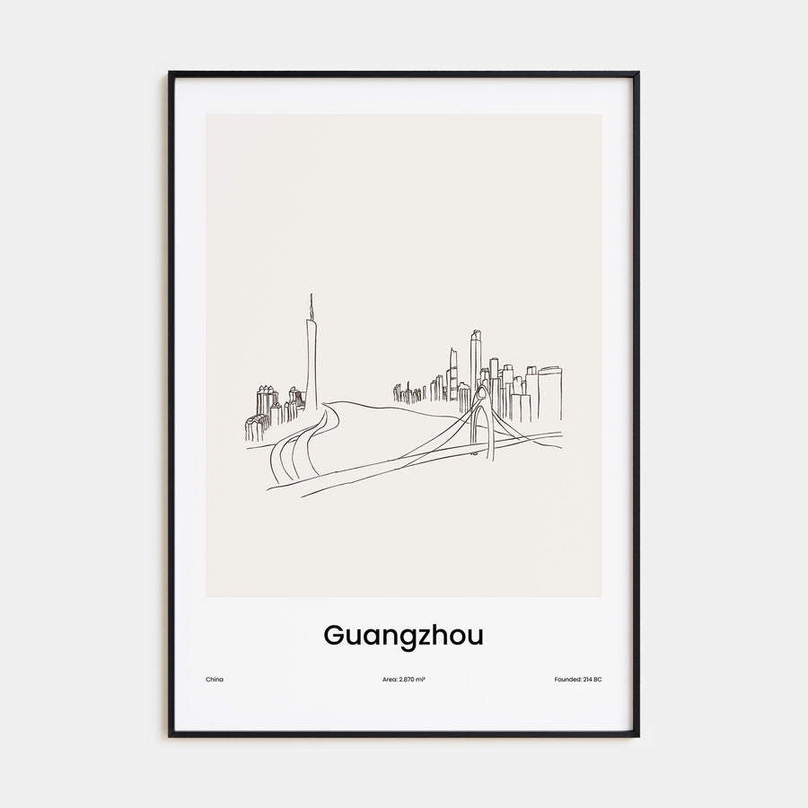 Guangzhou Drawn Poster