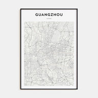 Guangzhou Map Portrait Poster