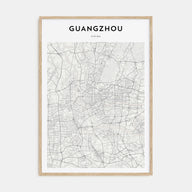 Guangzhou Map Portrait Poster