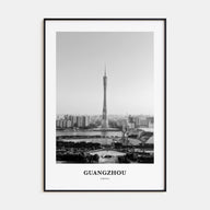 Guangzhou Portrait B&W Poster