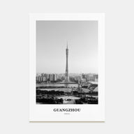 Guangzhou Portrait B&W Poster