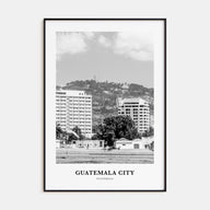 Guatemala City Portrait B&W Poster