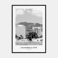 Guatemala City Portrait B&W Poster