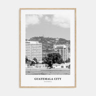 Guatemala City Portrait B&W Poster