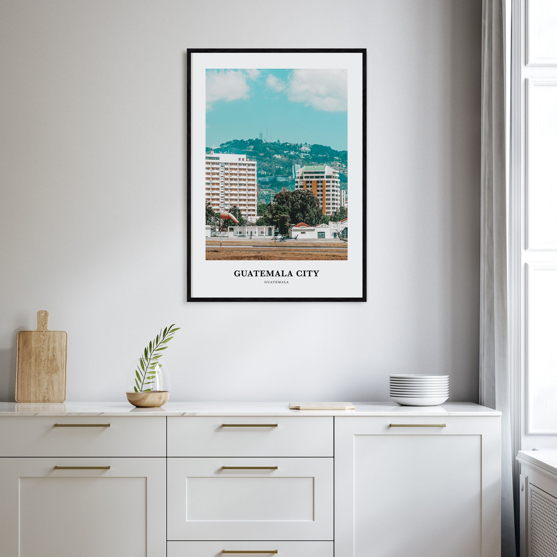 Guatemala City Portrait Color Poster
