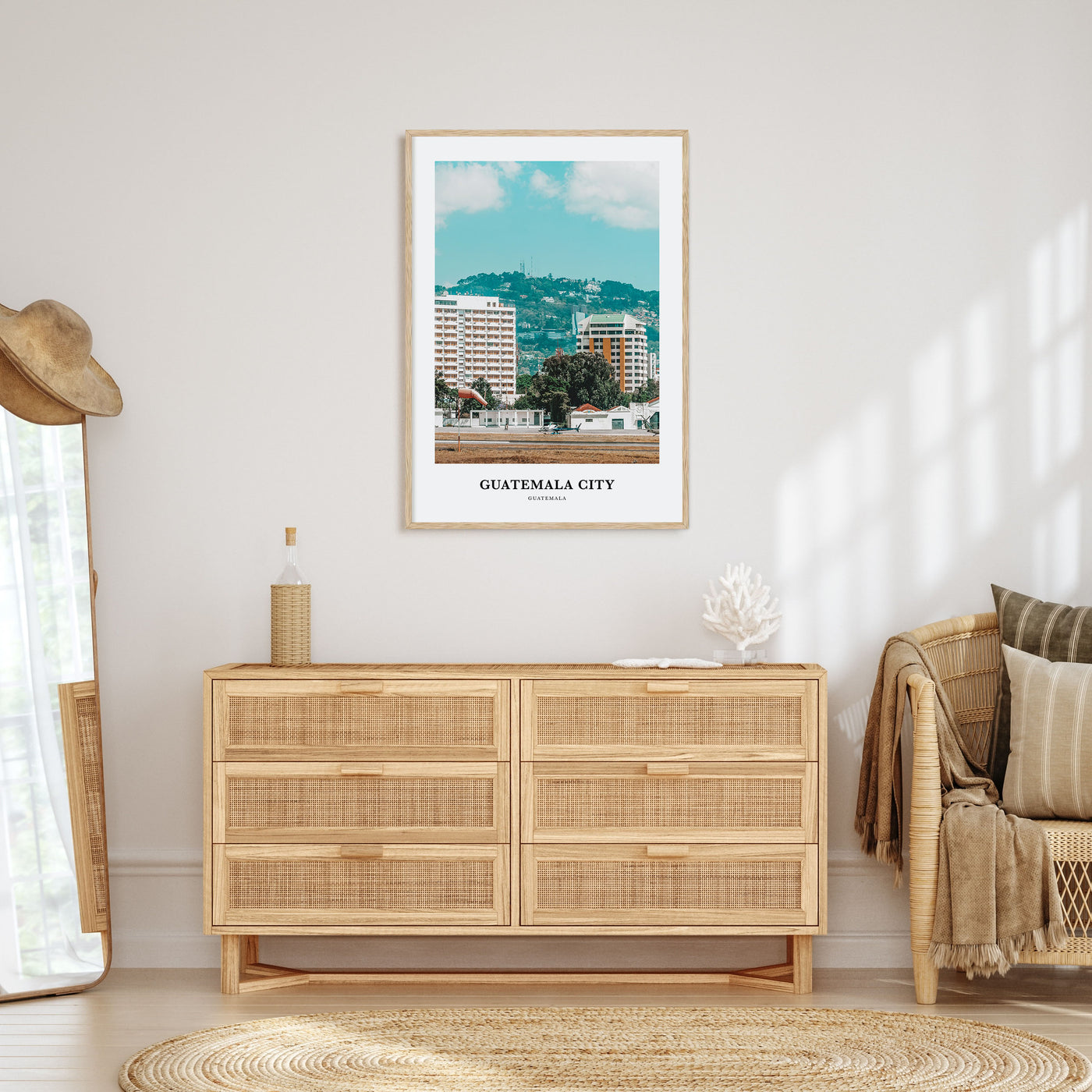 Guatemala City Portrait Color Poster