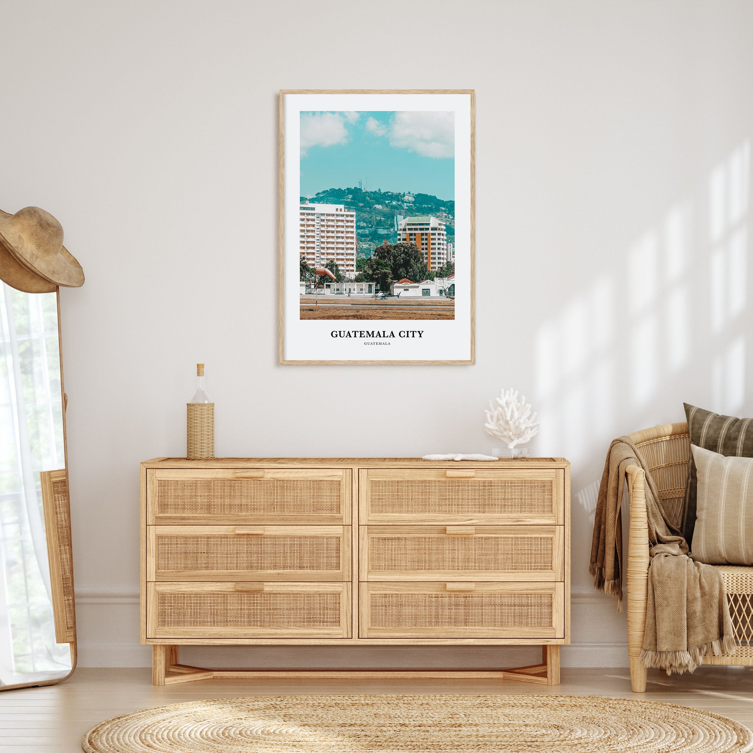 Guatemala City Portrait Color Poster