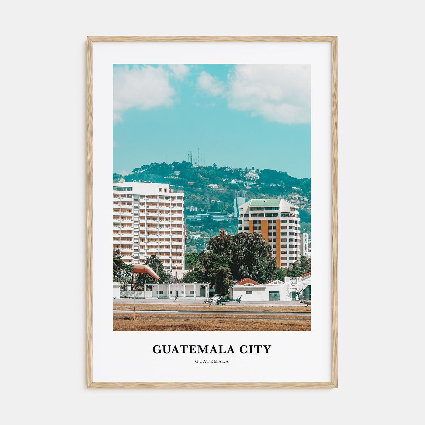 Guatemala City Portrait Color Poster