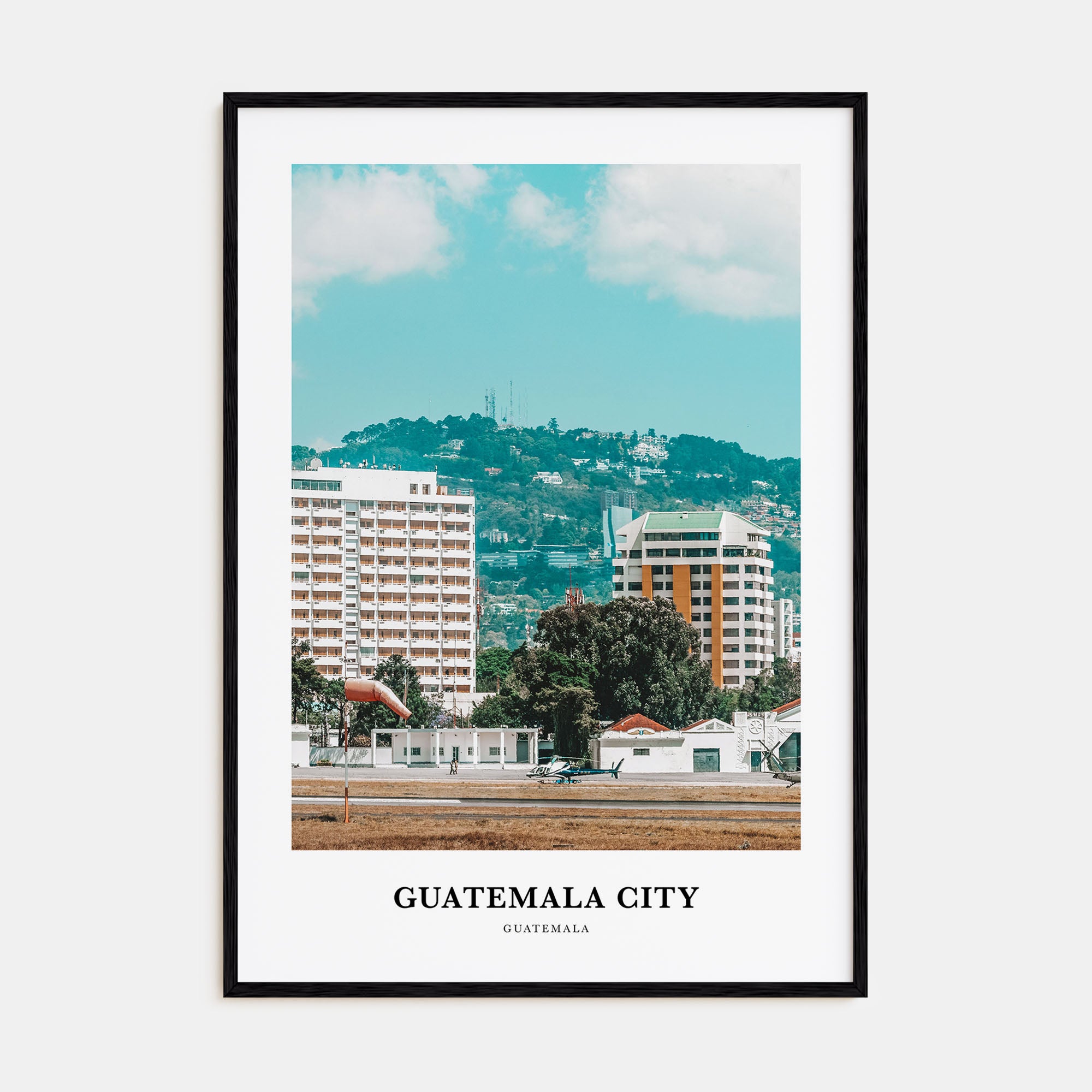 Guatemala City Portrait Color Poster
