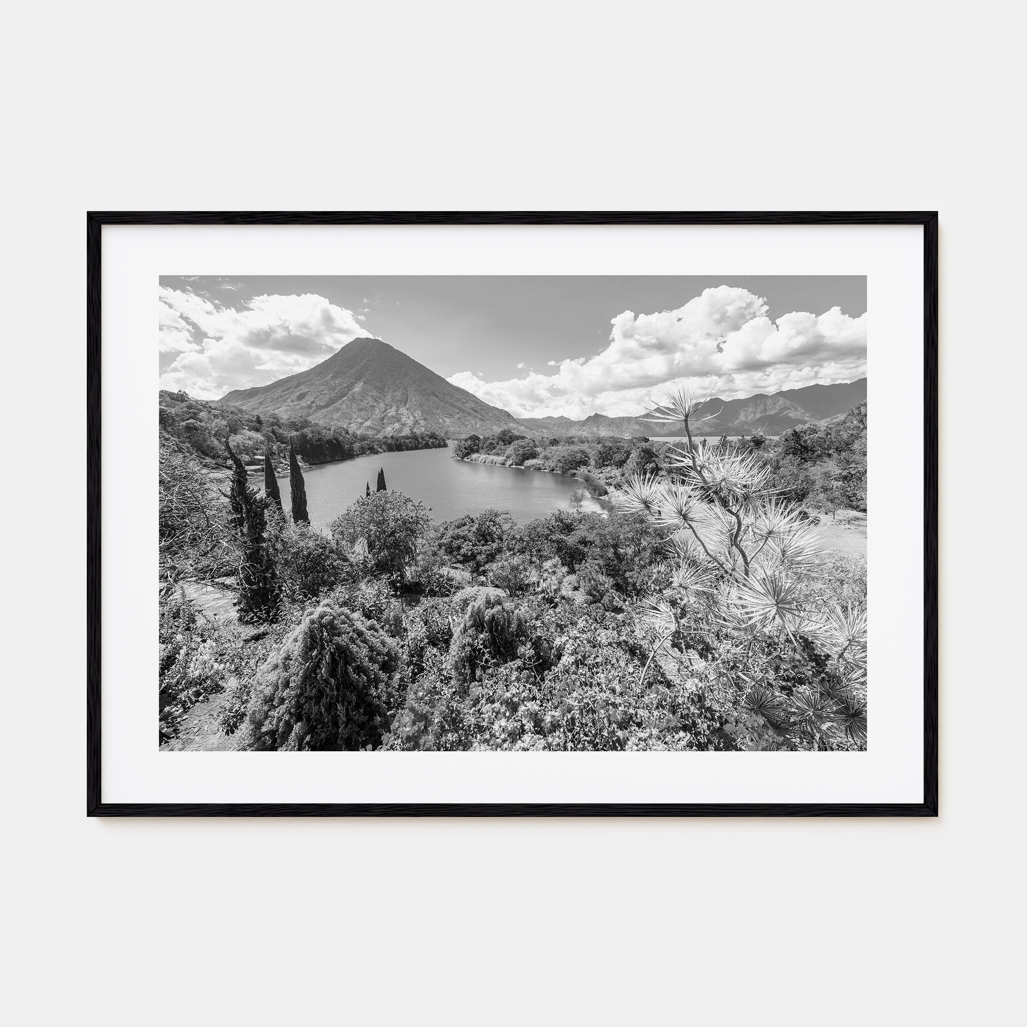 Guatemala Landscape B&W Poster
