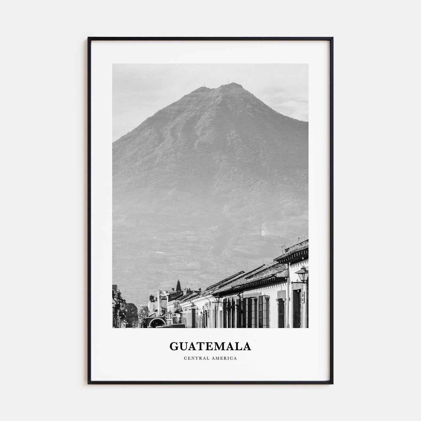 Guatemala Portrait B&W No 1 Poster
