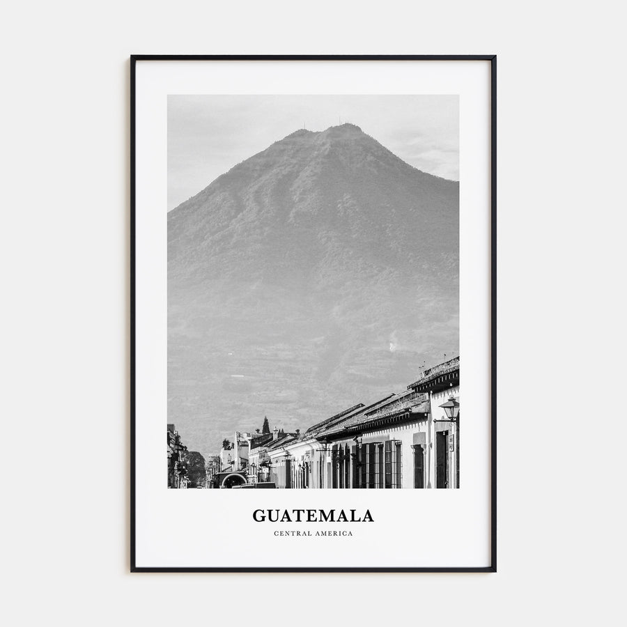 Guatemala Portrait B&W No 1 Poster