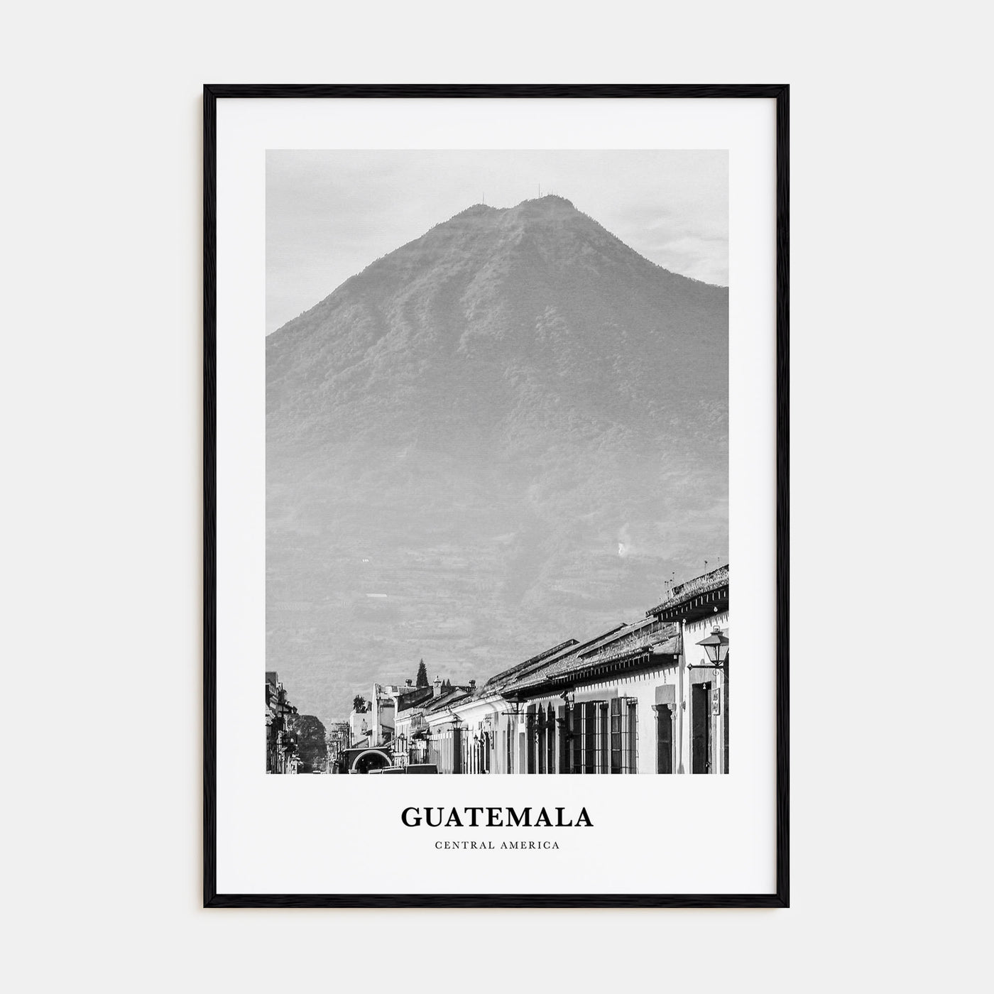 Guatemala Portrait B&W No 1 Poster