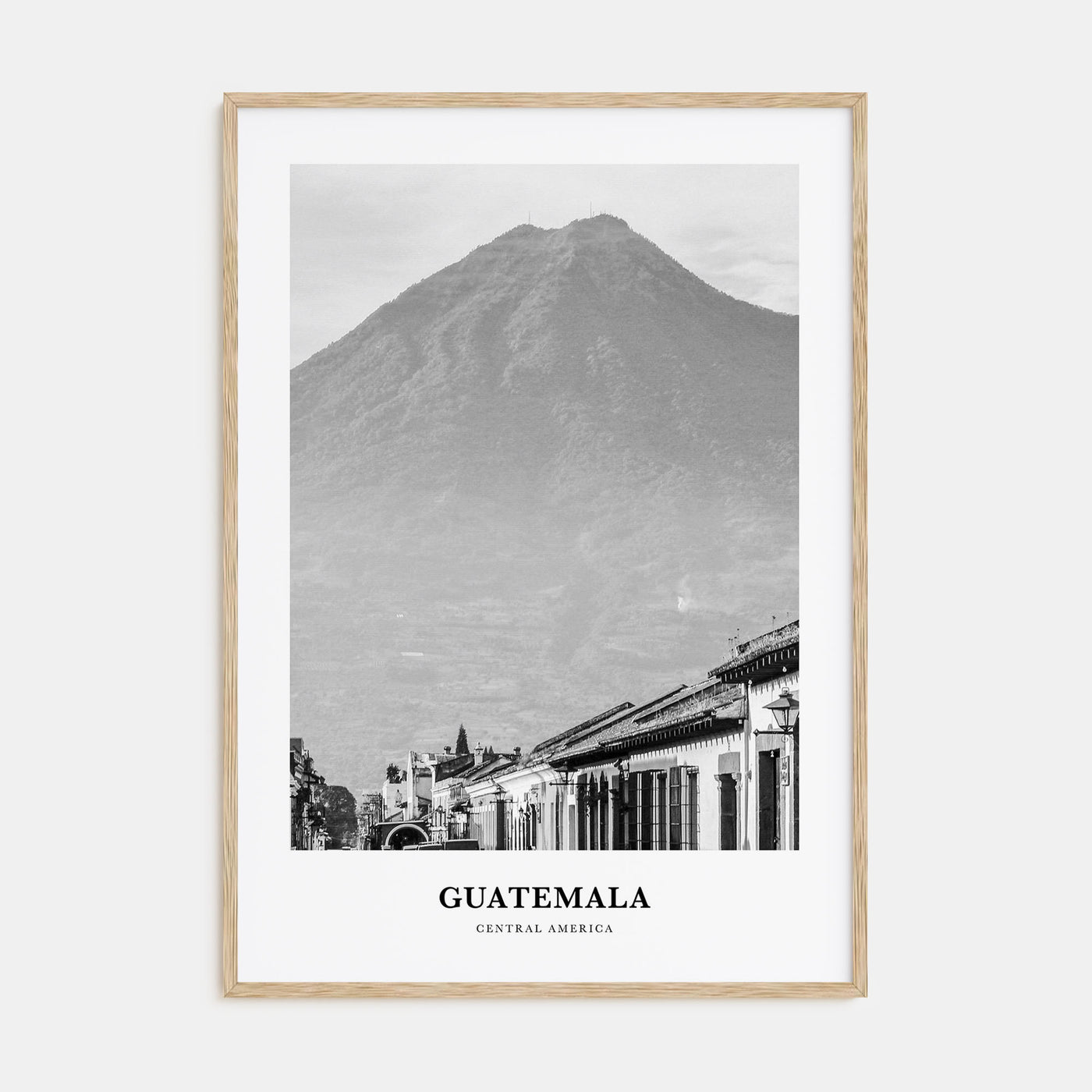 Guatemala Portrait B&W No 1 Poster