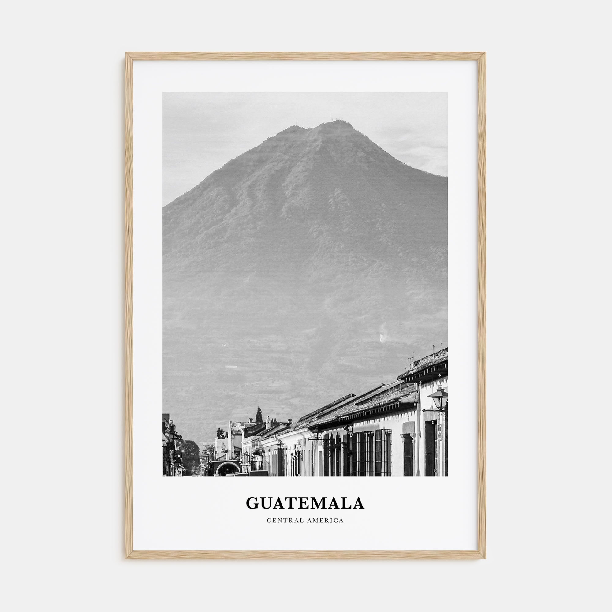 Guatemala Portrait B&W No 1 Poster