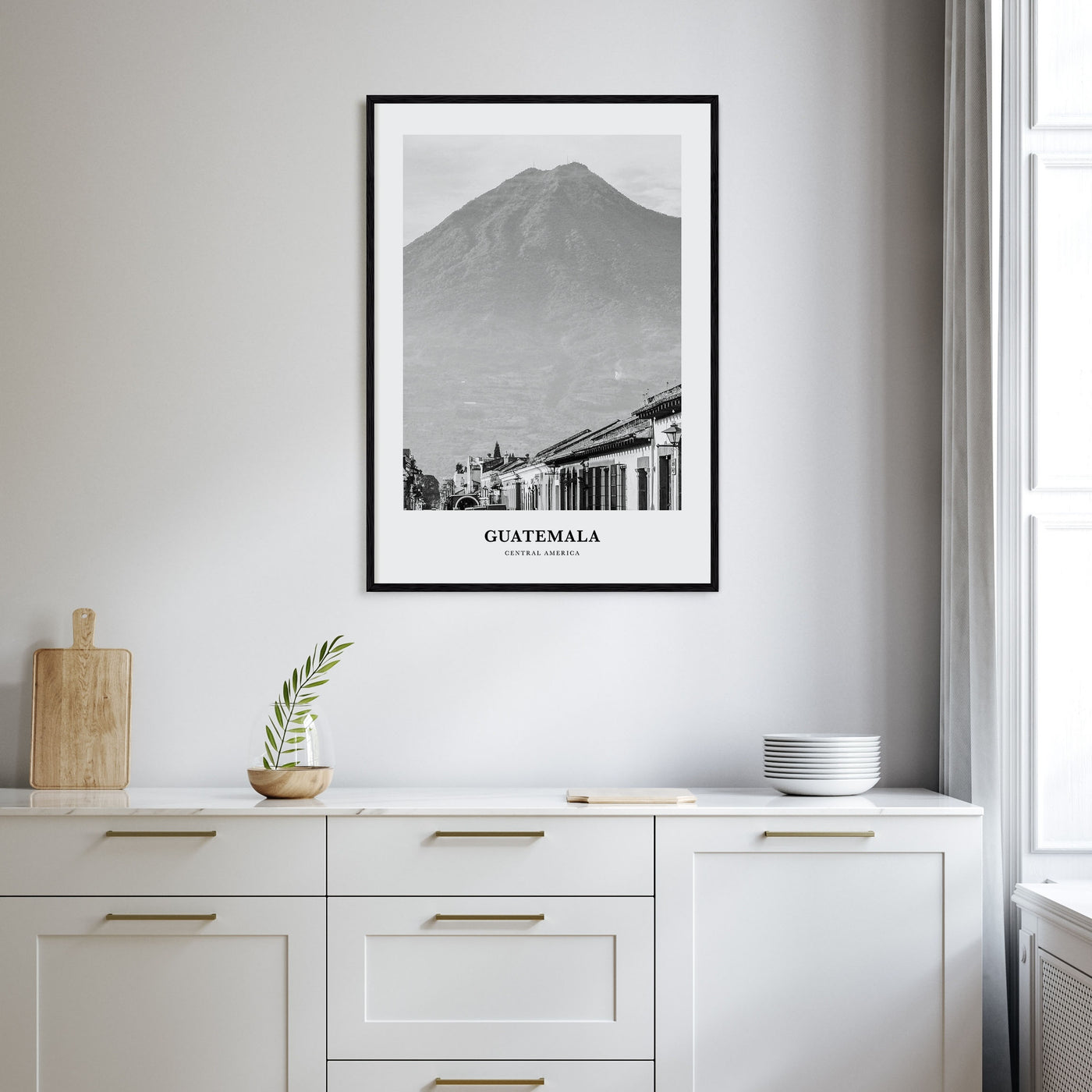 Guatemala Portrait B&W No 1 Poster