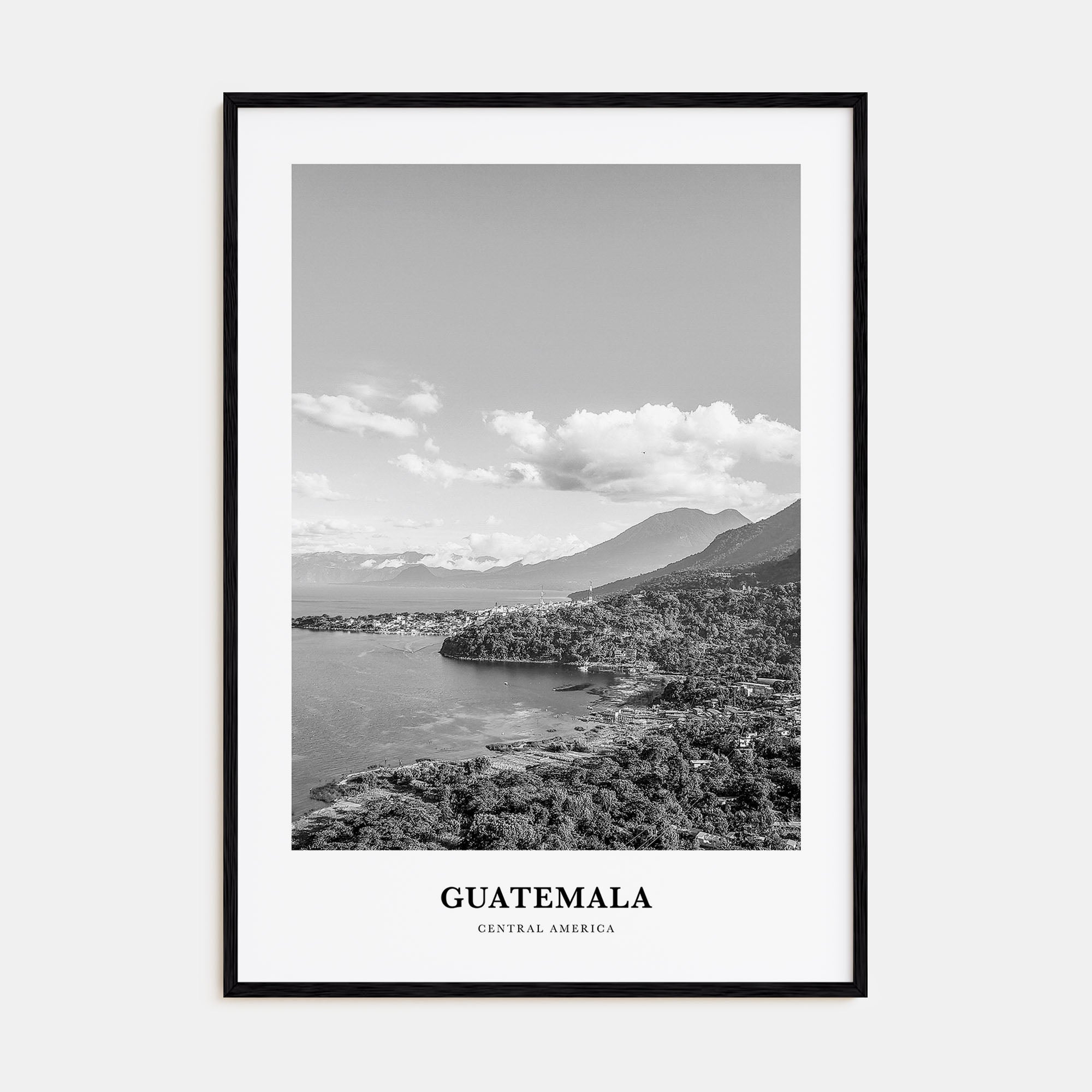 Guatemala Portrait B&W No 2 Poster