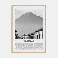 Guatemala Travel B&W No 1 Poster