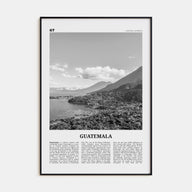 Guatemala Travel B&W No 2 Poster