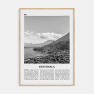 Guatemala Travel B&W No 2 Poster