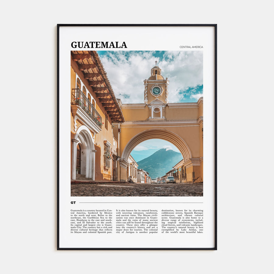 Guatemala Travel Color Poster