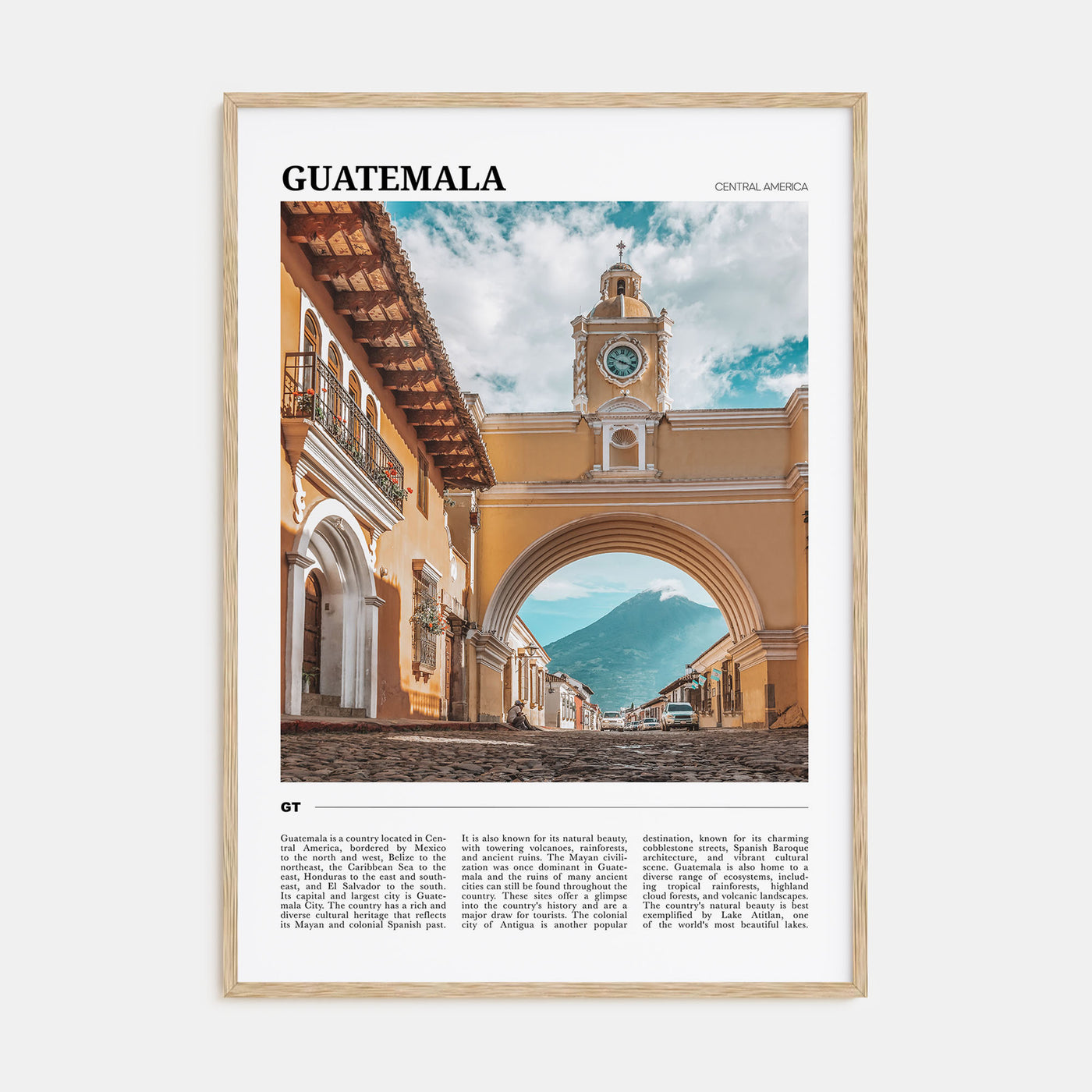 Guatemala Travel Color Poster