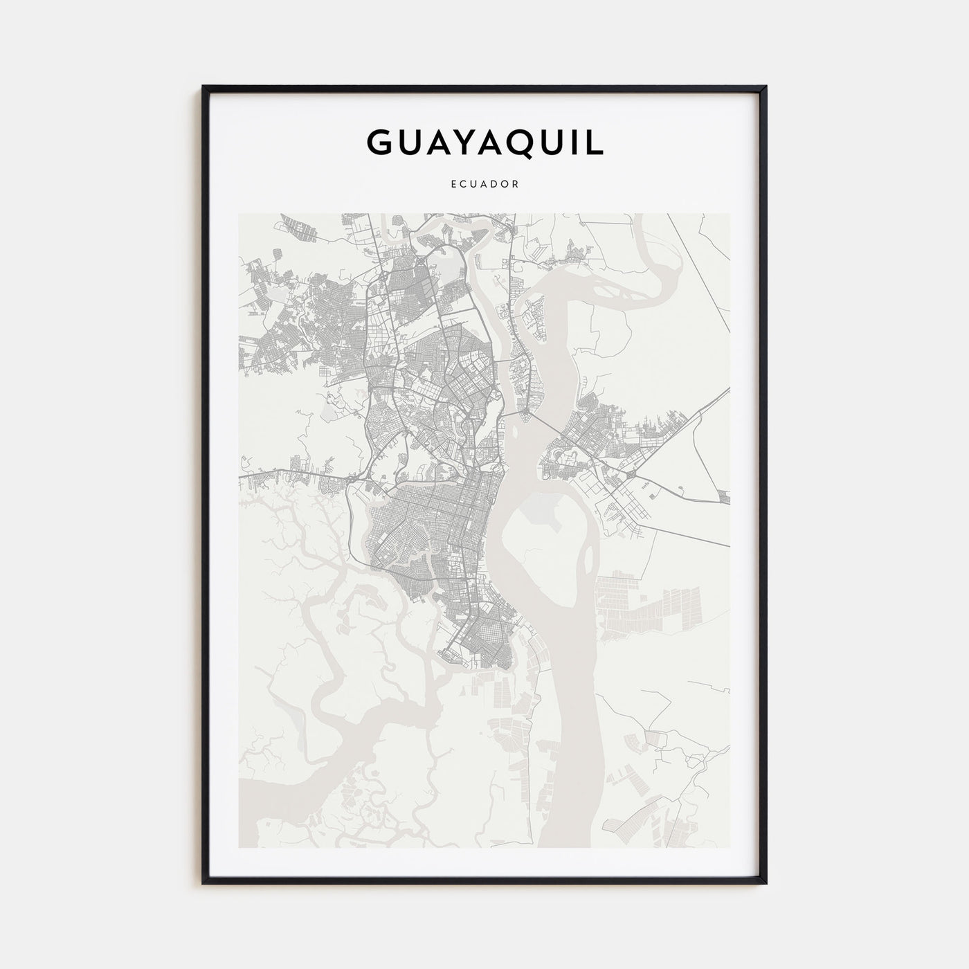 Guayaquil Map Portrait Poster