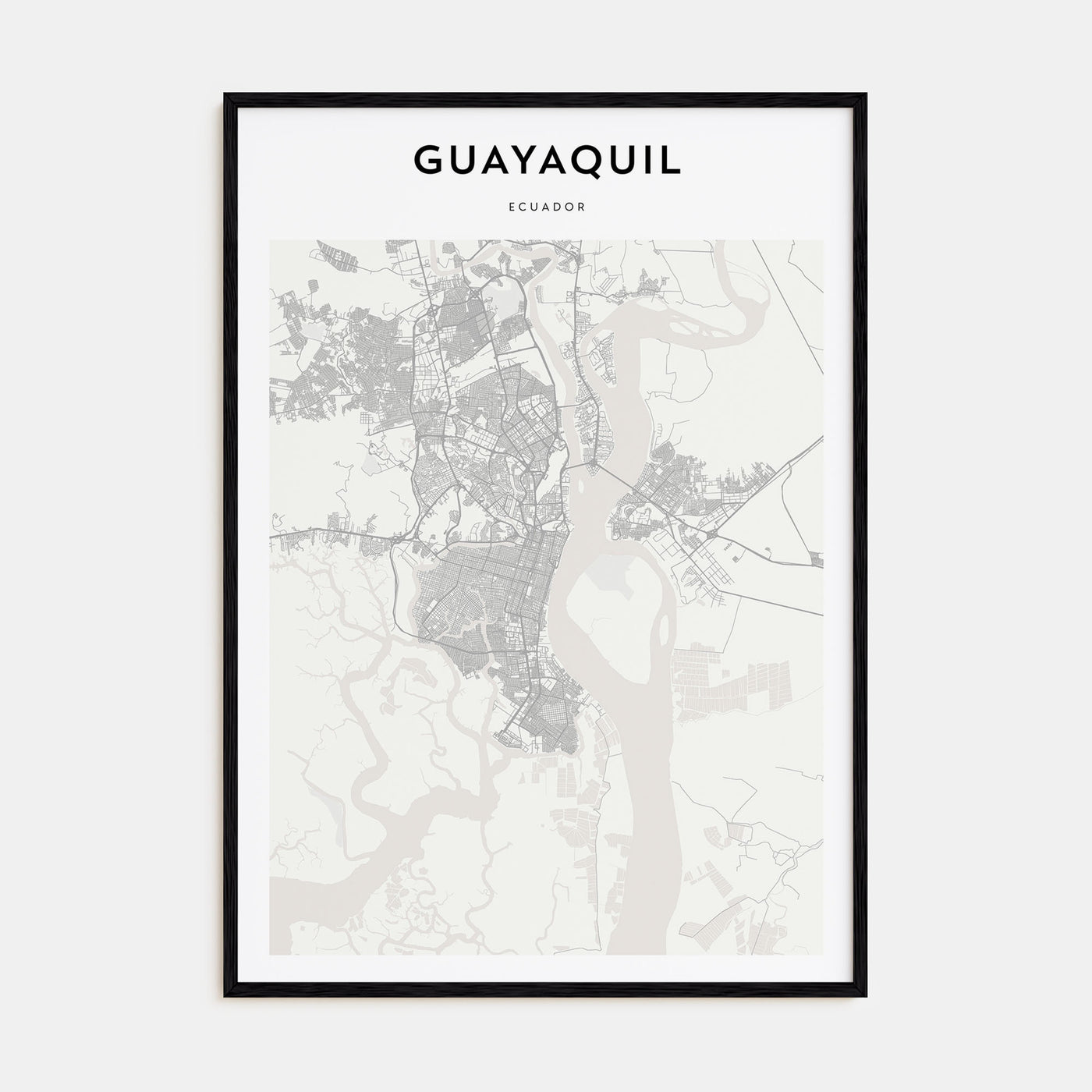 Guayaquil Map Portrait Poster