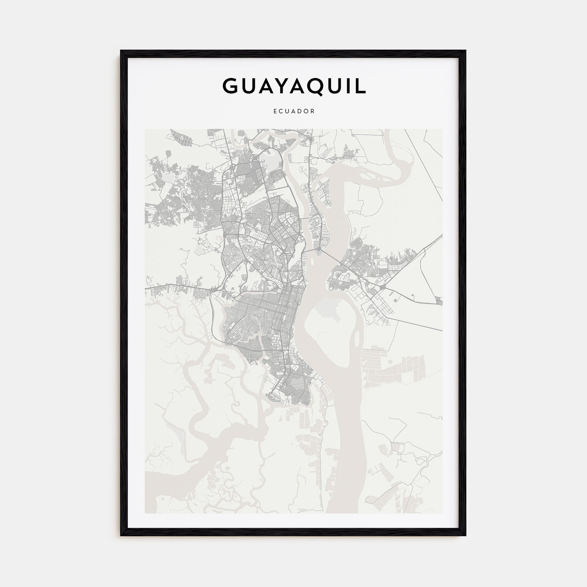 Guayaquil Map Portrait Poster