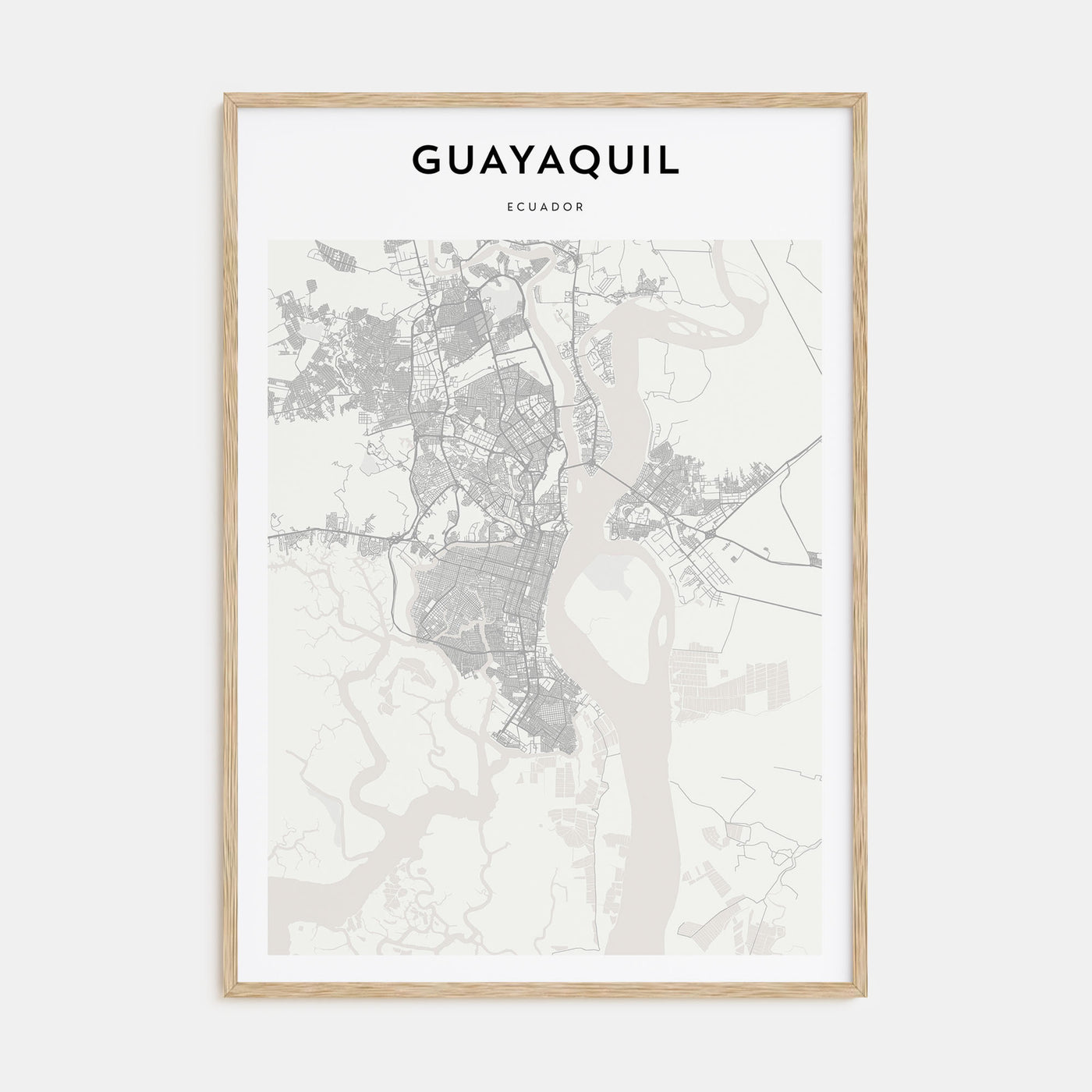 Guayaquil Map Portrait Poster