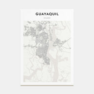 Guayaquil Map Portrait Poster