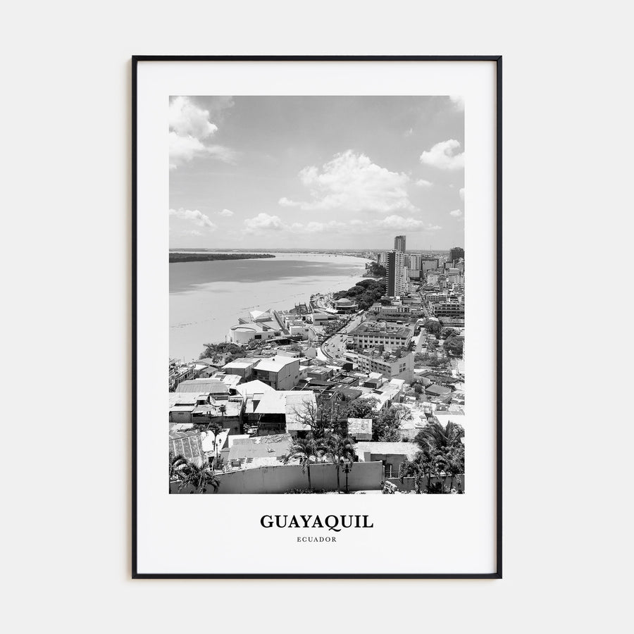 Guayaquil Portrait B&W Poster