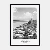 Guayaquil Portrait B&W Poster