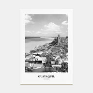 Guayaquil Portrait B&W Poster