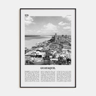 Guayaquil Travel B&W Poster