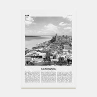Guayaquil Travel B&W Poster