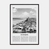 Guayaquil Travel B&W Poster