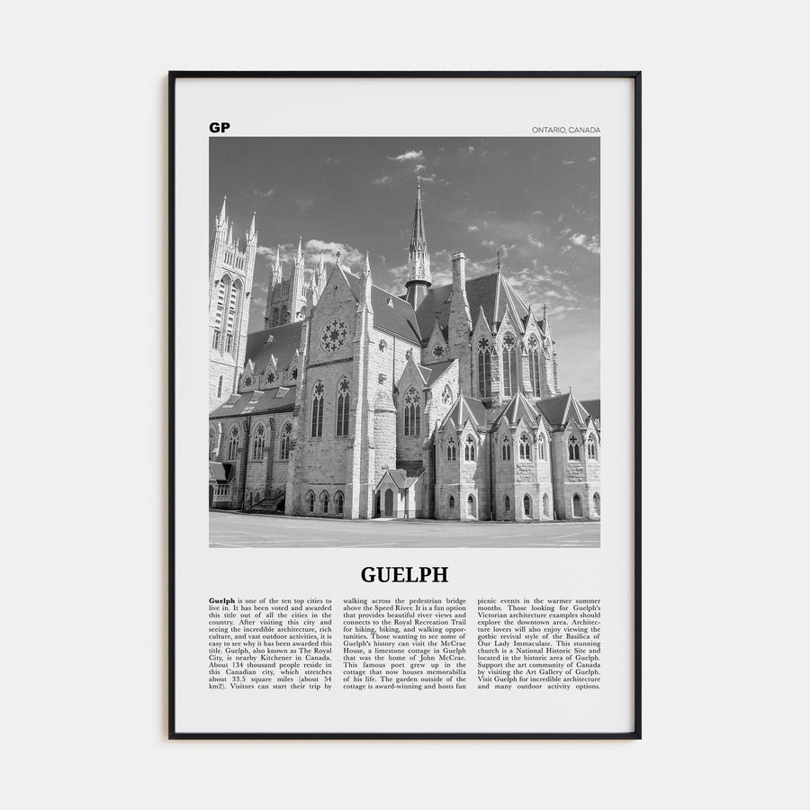 Guelph Travel B&W Poster